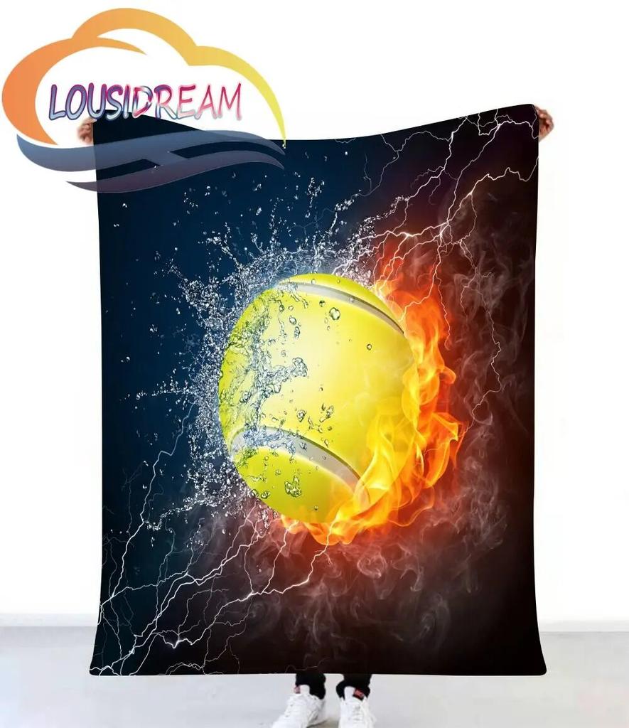 Sports ball Blanket Print All Season Lightweight Plush Cozy Super Soft Luxury Couch Sofa Bed Blanket{Customize your picture}