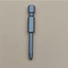 Strong Magnetic S2 Alloy Steel Phillips Screwdriver Bit, 1/4" Single-Head, Extended for Electric/Air Screwdrivers, Model PH012