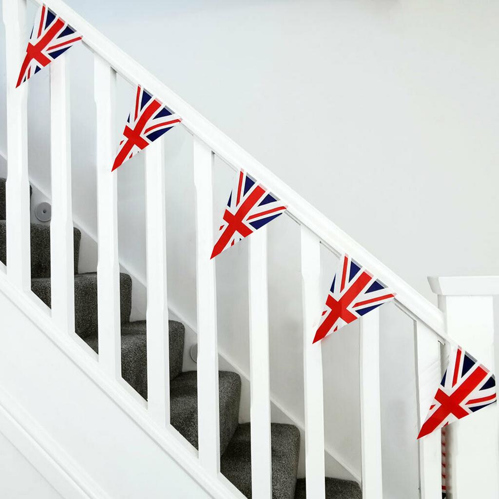 Union Bunting Flag Union Triangular with 30 Flags 33ft British Street Party Decorations