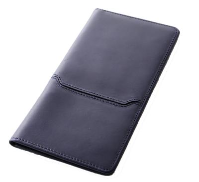 Boosters Passeport Long Voyage Passeport Véritable Billet d'Avion et Étui Bleu Marine, Étui, Couverture, Cuir, Porte-cartes, Portefeuille, Hommes Femmes,