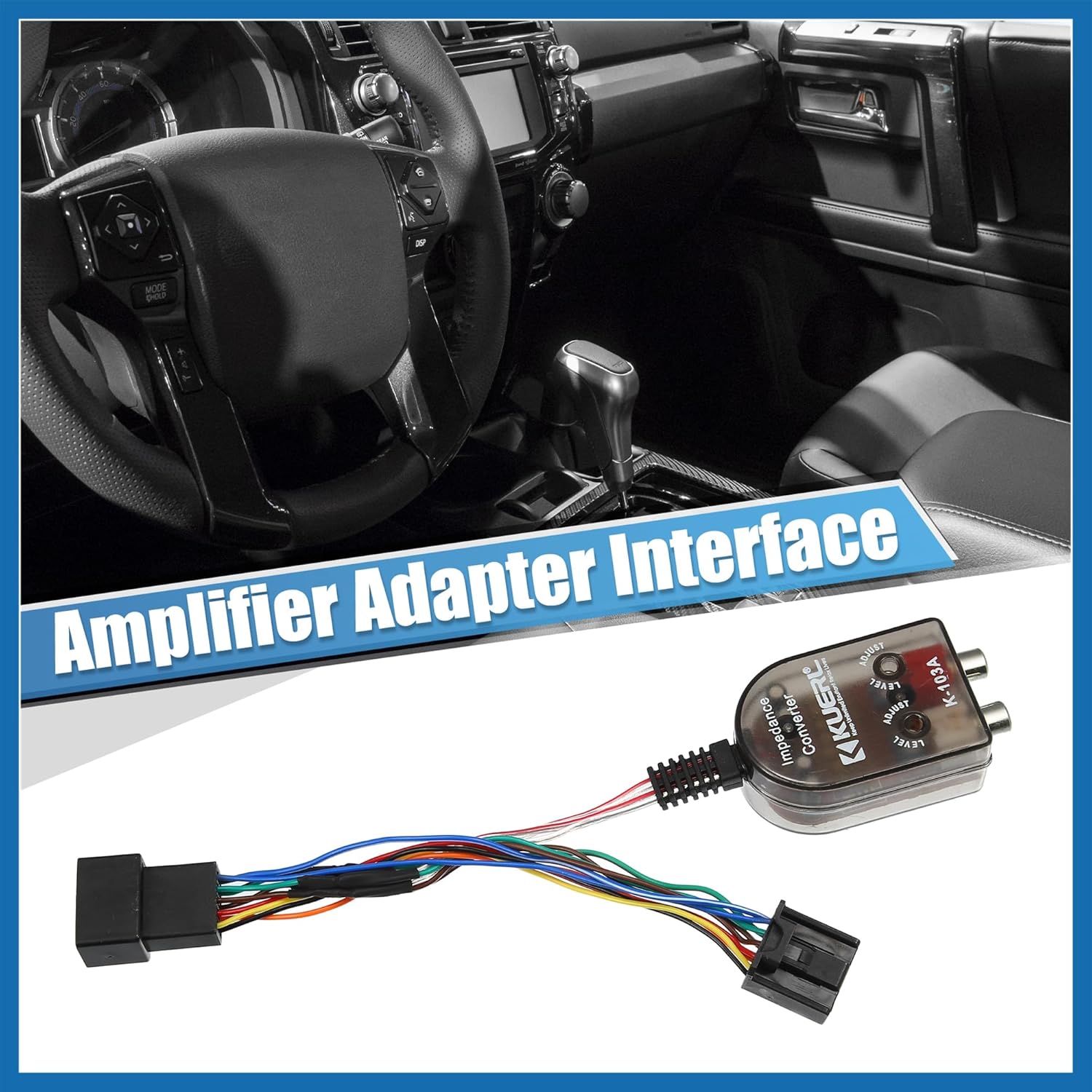 Car Add an Amp Amplifier Adapter Interface to Factory Radio System for Toyota Camry 2007-2011 Item Replacement