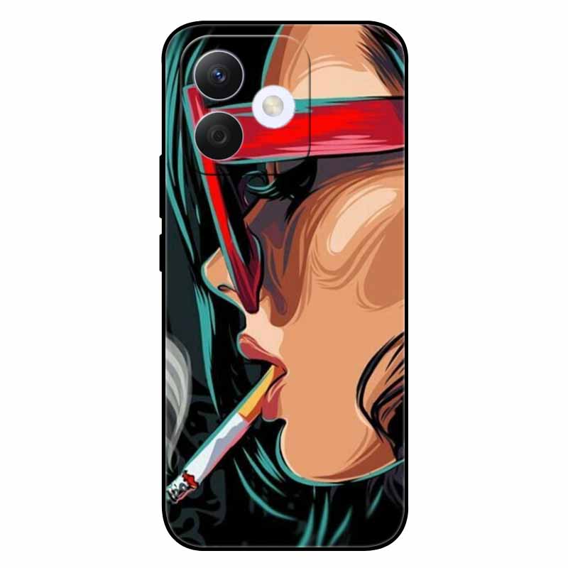 For Honor X60i Case Soft Silicone TPU Cat Lion Fashion Back Cover for Huawei Honor X60i 5G Cases HonorX60i Shockproof Cartoon