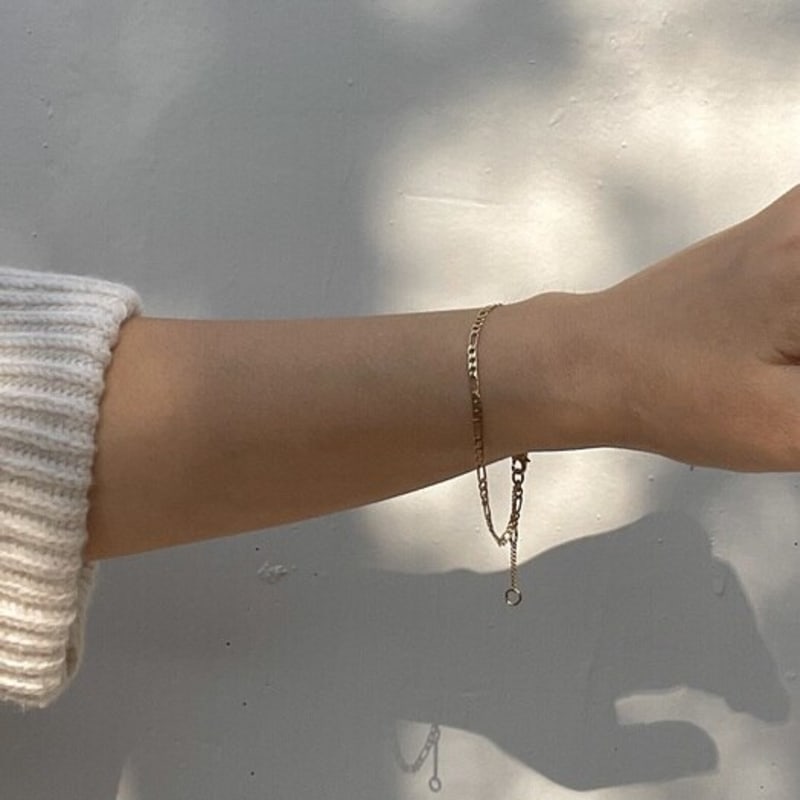 THE BORING manly curb chain gold bracelet
