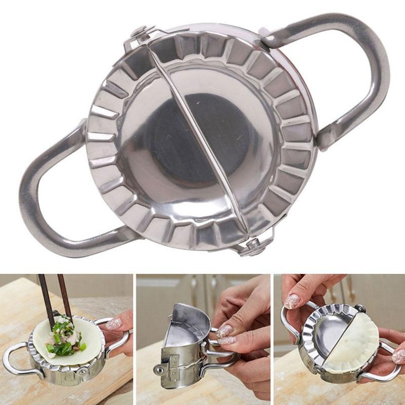 Kitchen Dumpling Mould Dough Press DIY Pastry Maker Samosa Empanada Mold Steel