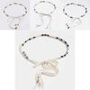 Bohemian Fashion Waist Rope With Shell And Wooden Beads For Leisure And Travel