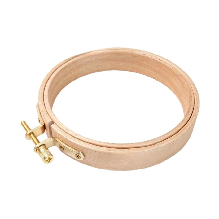 Verstellbarer Holz Stickrahmen Display Rahmen Runder Stickrahmen mit Federklemme für Handarbeiten Nähen Kunst Handwerk