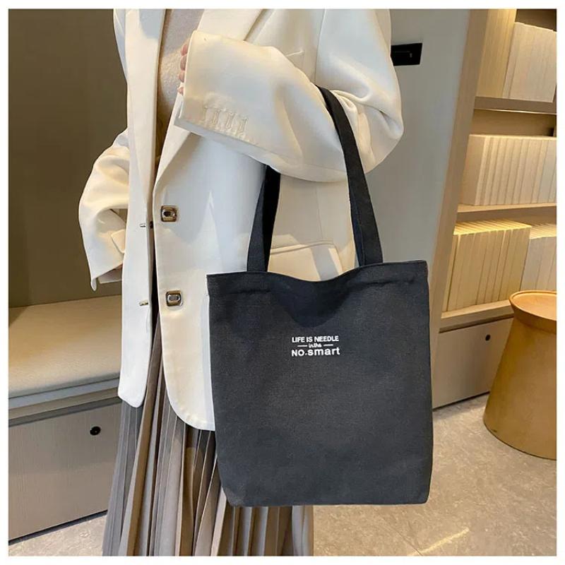 Women Canvas Tote Casual Shoulder Work Bag Large Capacity Top Handle Bag Multifunction Big Shopping Handbag