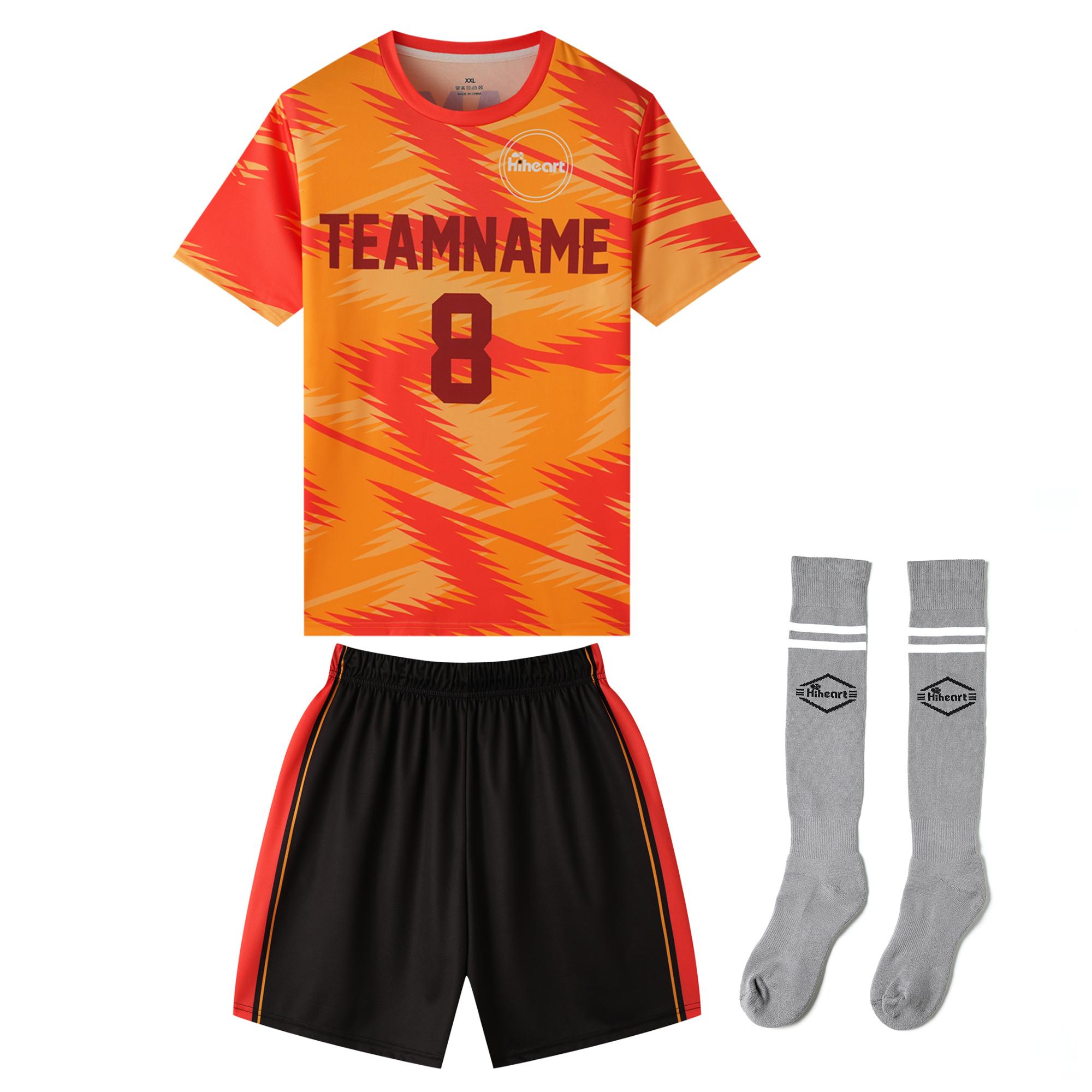 Football Jersey Personalized Soccer Jerseys Set Custom Soccer Wear Breathable Uniforms for Men S
