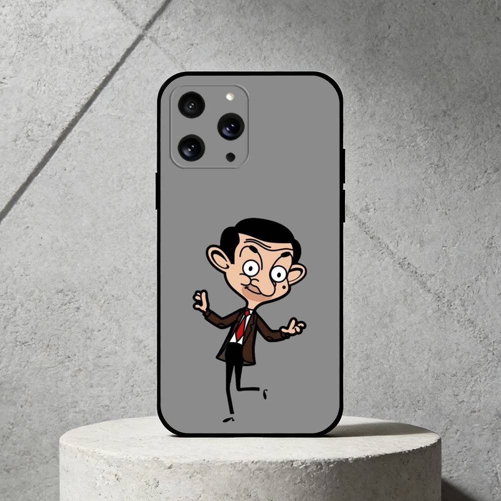 

M-Mr. Bean Phone Case For iPhone 17,16,15,14,13,12,11 Plus,Pro Max,SE4Soft Silicone Black Cover iPhone15promax