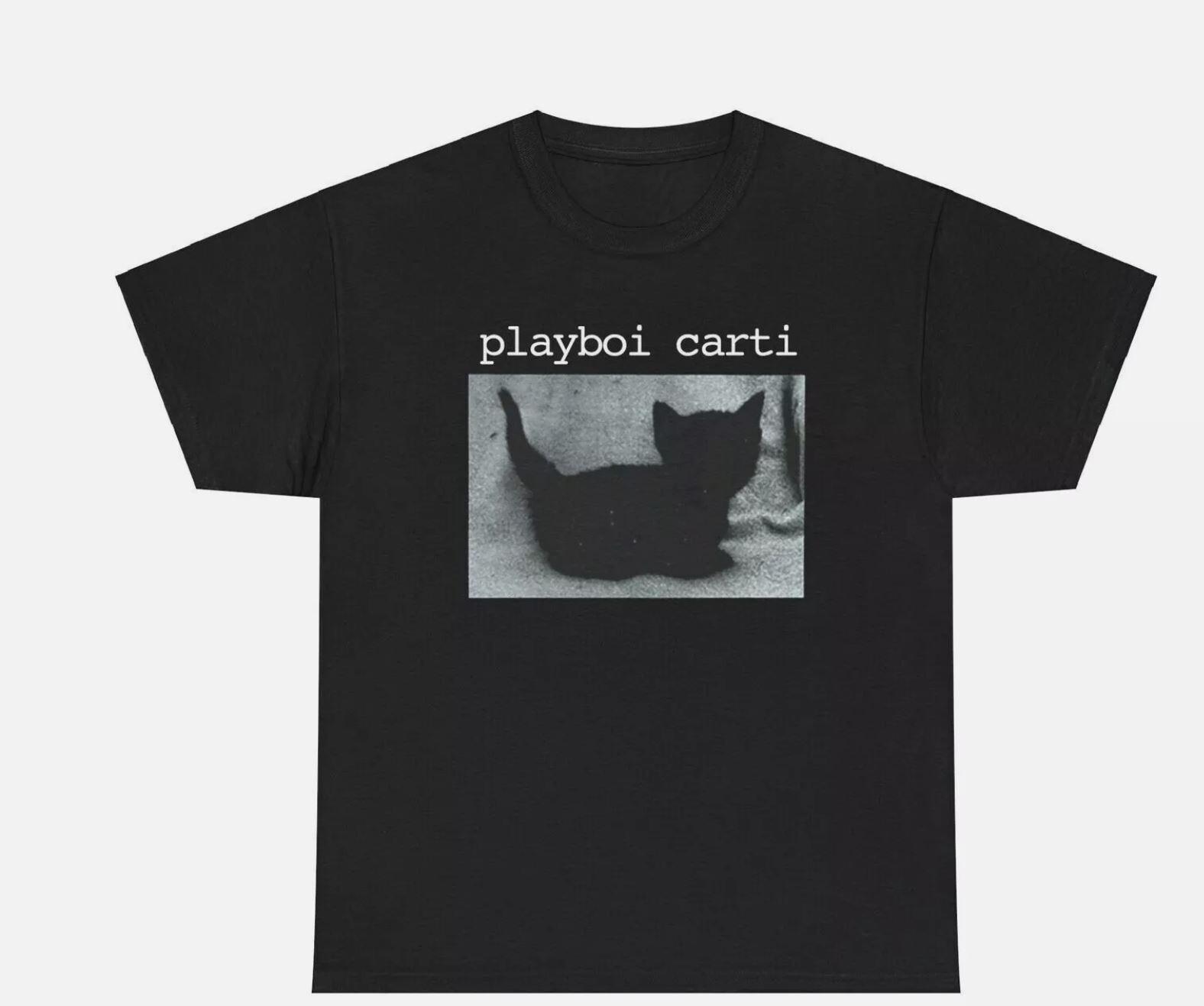 Playboi Carti Black Cat Tee T-Shirt WLR Album Tour Merch All Sizes M