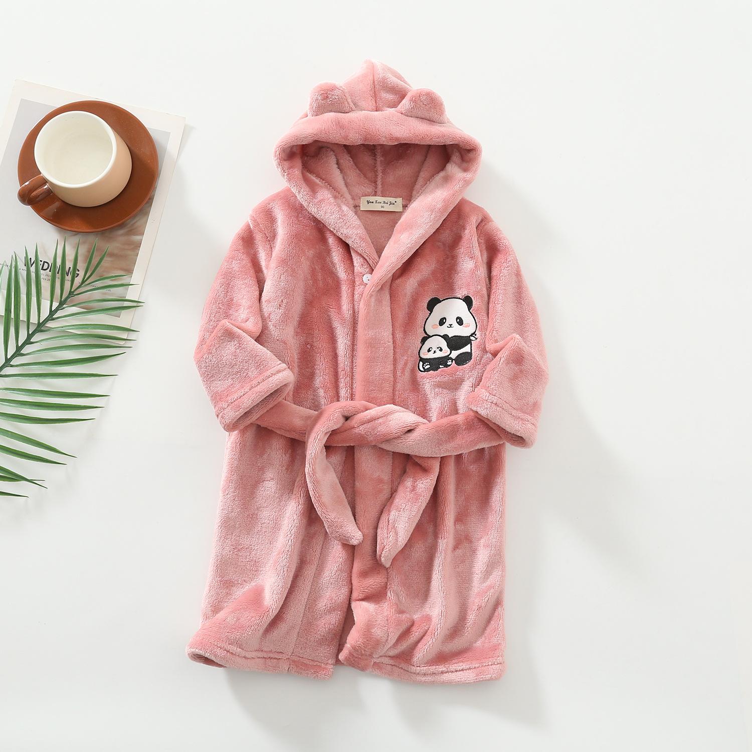 

Kids Soft Pajamas Children s Winter Flannel Bathrobe 2023 New Cartoon Cute Sleepwear Boys Girls Autumn Robes Hooded Homewear 160 yards