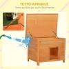 Waterproof Outdoor Dog Kennel Made of Fir Wood, 82 x 58 x 58cm