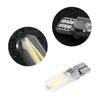 10pcs 12V W5W T10 194 Glass COB Filament LED Car Reading DRL Trunk LED Bulb White Light