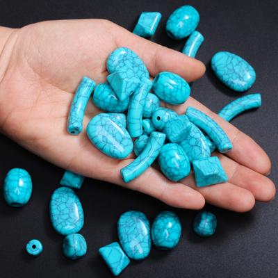Forniture per artigianato 5/10/20 pezzi Perline piatte 8,5-27 mm Ciondoli per collana per bracciale orecchini Irregolari Fai da te Perline distanziatrici sciolte Materiale per perline Poliedro