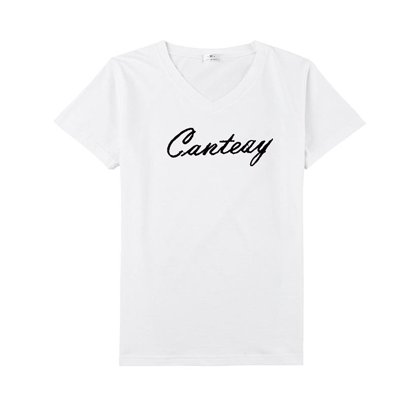 Women's Plus Size V-Neck Loose Cotton Short-Sleeve T-Shirt - Summer 2025 Collection