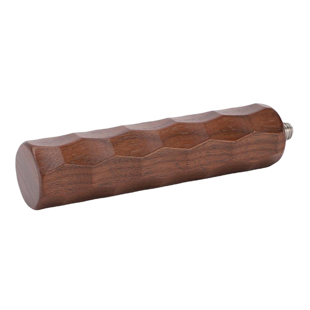 Portafilter Handle Wooden Coffee Machine Portafilter Replacement Handle for M10 Thread with Bottom and Bottomless