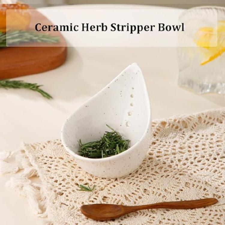 Resin Herb Stripping Bowl Feature Nonstick Design Vegetable Peeler for Effortlessly Cleaning and Hygienes in Any Kitchen