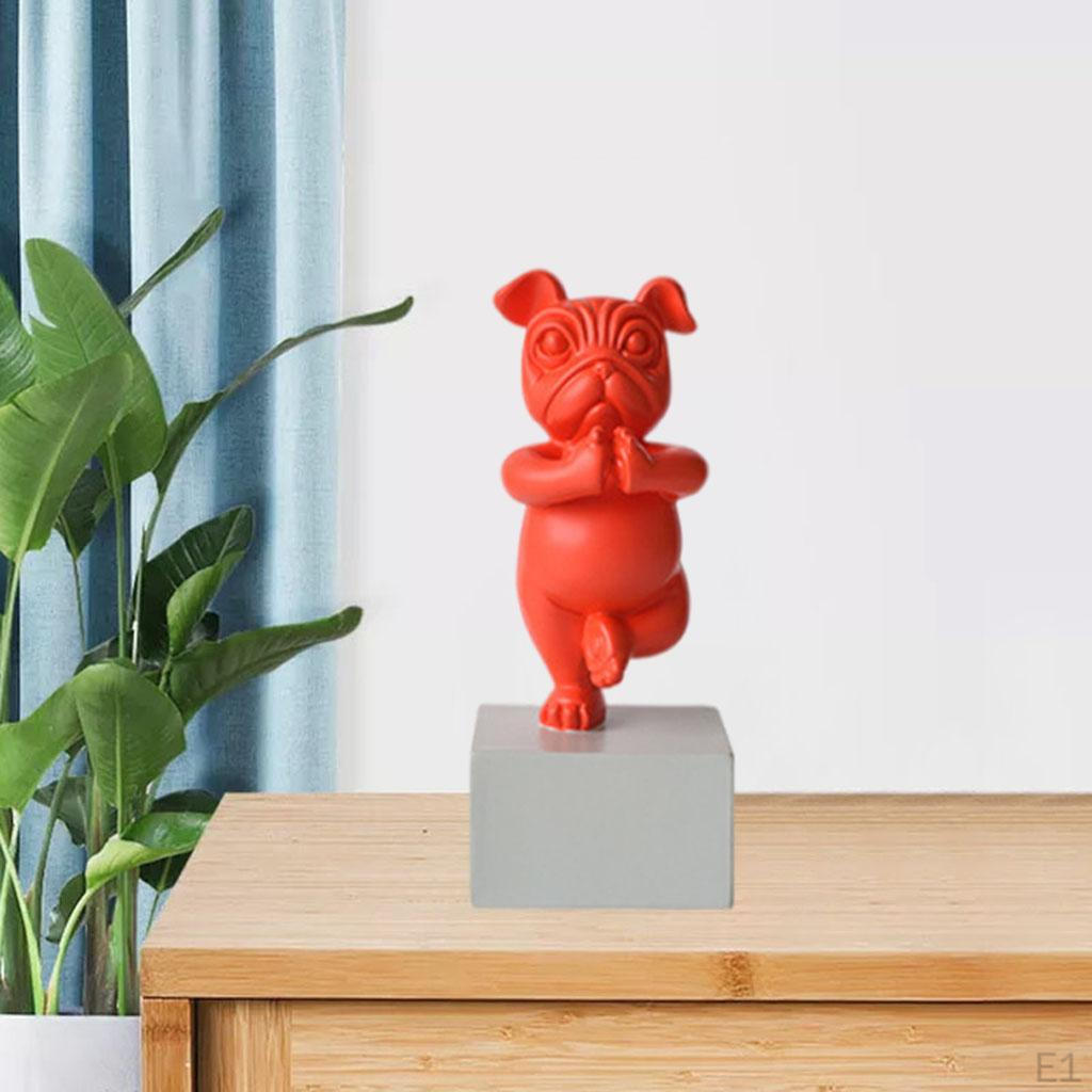 French Statue Dog Sculpture for Home Bedroom Decor