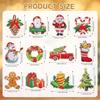 12pcs/Set DIY Diamond Painting Christmas Keychains Double Sided Crystal Rhinestones Key Chains Diamond Art Christmas Ornaments