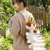 Soft Simulated Puppet Daypack Fluffy Stuffed Animals Plush School Bag Realistic Cat Backpack  Daily