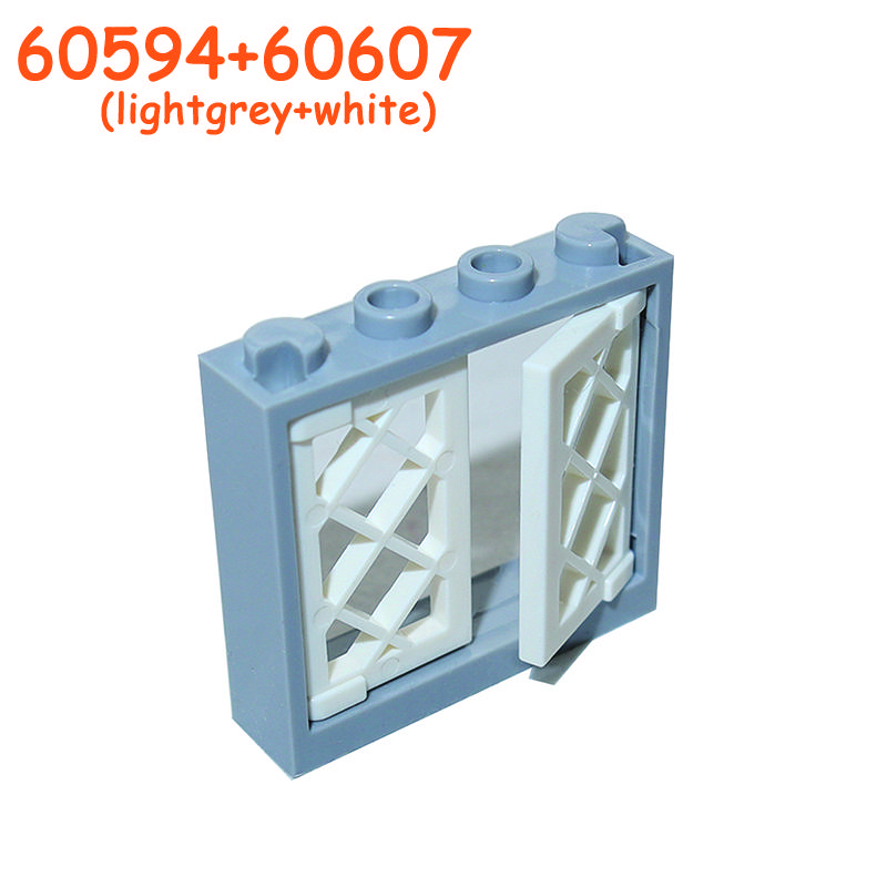 Non-Toxic Railing Stair Barrier Ladder Guard Bar Castle Garden Farm Military Building Block Moc Part Fence City Accessories Assemble Brick