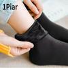 1 o 3 Paia Calzini Termici Invernali Unisex Caldi Spessi Lana Cashmere Neve Calzino Senza Cuciture Velluto Morbido Stivali Pavimento Calzini per Dormire