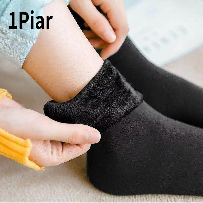 1 o 3 Paia Calzini Termici Invernali Unisex Caldi Spessi Lana Cashmere Neve Calzino Senza Cuciture Velluto Morbido Stivali Pavimento Calzini per Dormire
