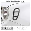 Car Fender Leaf Board Lampshade Lamp Decoration Protective Cover For Jeep Renegade 2016 Up Car Exterior Accessories