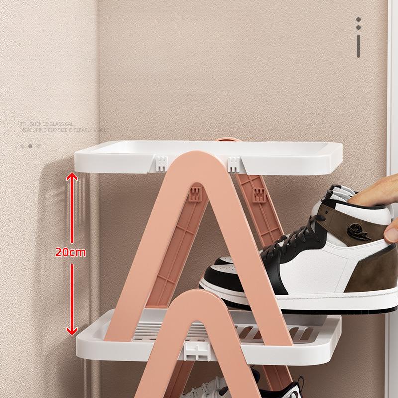 Simple Shoe Shelf Multi-layer Home Door Space Saving Mobile Shoe Cabinet Multi-functional Desktop Storage Display Shelves