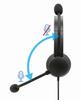 Princeton Microphone Mute Volume Adjustment Headset Cable with Noise Canceling Microphone Function USB-A USB-C 1.8m UB-HSUSB2