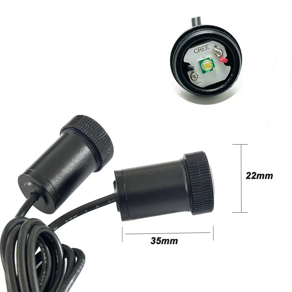 2Pcs Universal Car Door Lights Led Badge Welcome Light Logo HD Laser Projector Lamps Accessories Kits Car LED Logo Ghost Shadow