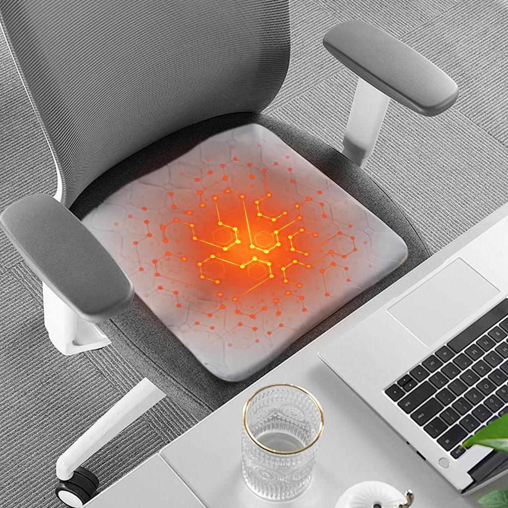 Heated Chair Pad 6 Temperature Settings Temperature Control Cushion Breathable Mat For Winter Wheelchair Travel Recliner Stadium