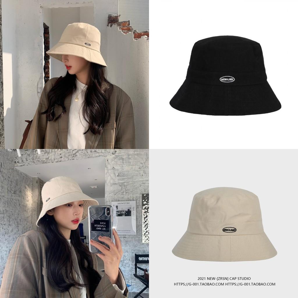 Trendy Embroidered Cotton Polyester Women's Sun Hat Versatile Bucket Hat For All Seasons