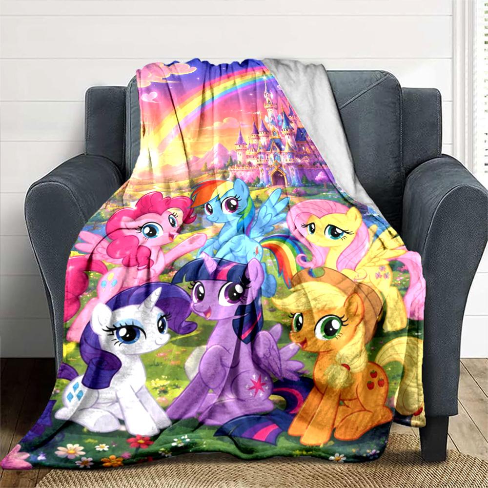 My little pony Print Flannel Blanket High Quality Warm Comfortable Cover for All Seasons Perfect for Gifts Home Decor