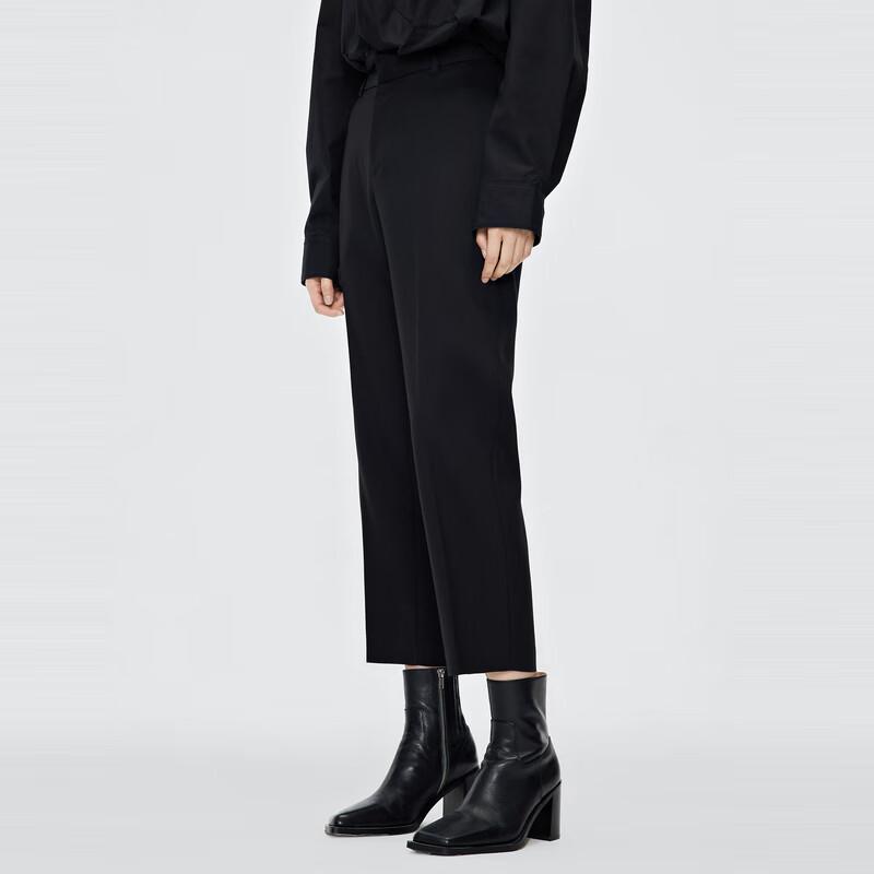 

JNBY Women s Loose Fit Wool Blend Suit Pants L