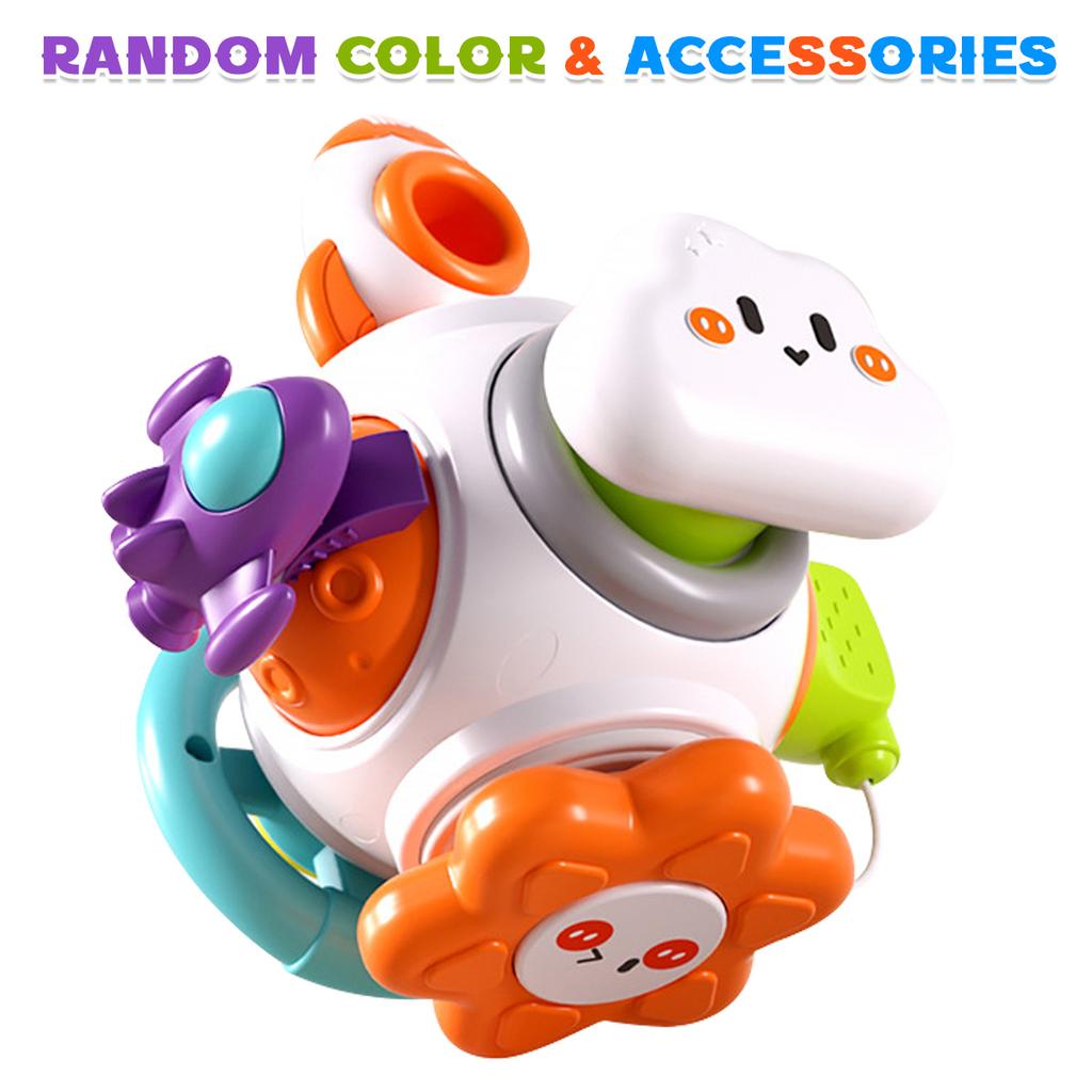 Multi In 1 Busy Ball Travel Activity Busy Board Cube, Sensory Cognitive Toys, Multiple Sensory Shape Building Baby Busy Ball