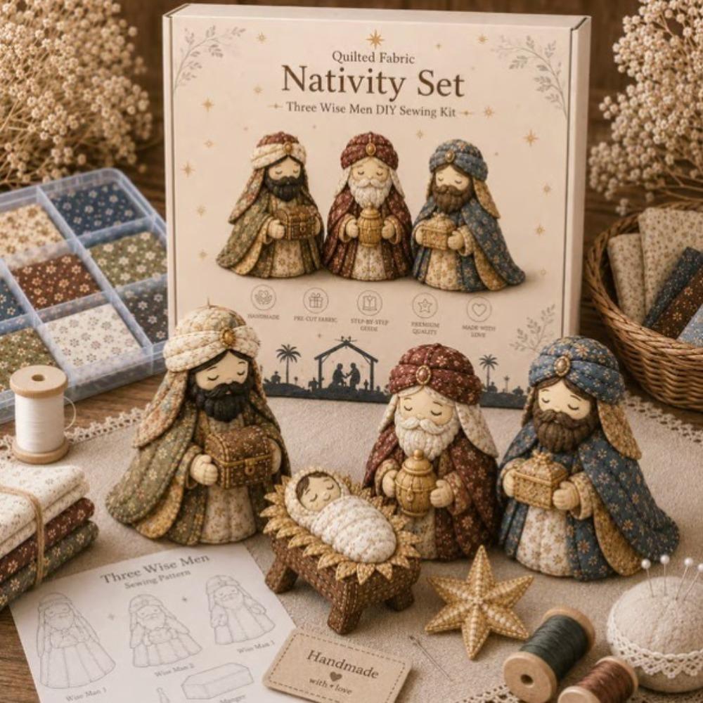 with Assembly Guide Nativity Scene Sewing Craft Kit Parent-Child Activities