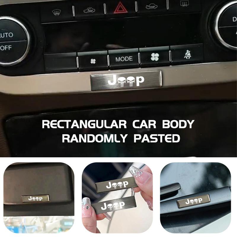 Car Trunk Body Sticker Aluminum Alloy Emblem Auto Stickers For Jeep Compass Renegade Cherokee Wrangler JK Patriot Liberty ALZ1