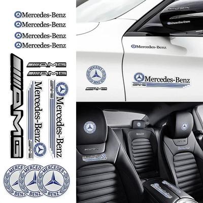 2025 Für Mercedes-Benz 1 Satz Auto-Emblem-Aufkleber Auto-Dekoration Aufkleber Für Mercedes Benz W204 W124 W201 W202 W212 W220 W205 GLA CLA