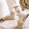 Cozy and warm winter women's fleece-lined socks