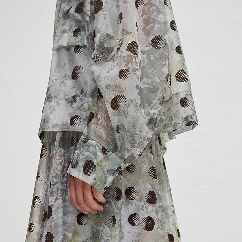 broadcast Lightweight Polka Dot Long-Sleeve Top