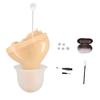 CIC In-Ear Hearing Amplifier, Small, Volume Control, Noise Reduction, Battery Operated, Includes Eartips, Instruction Manual (Skin Tone, Right Ear)