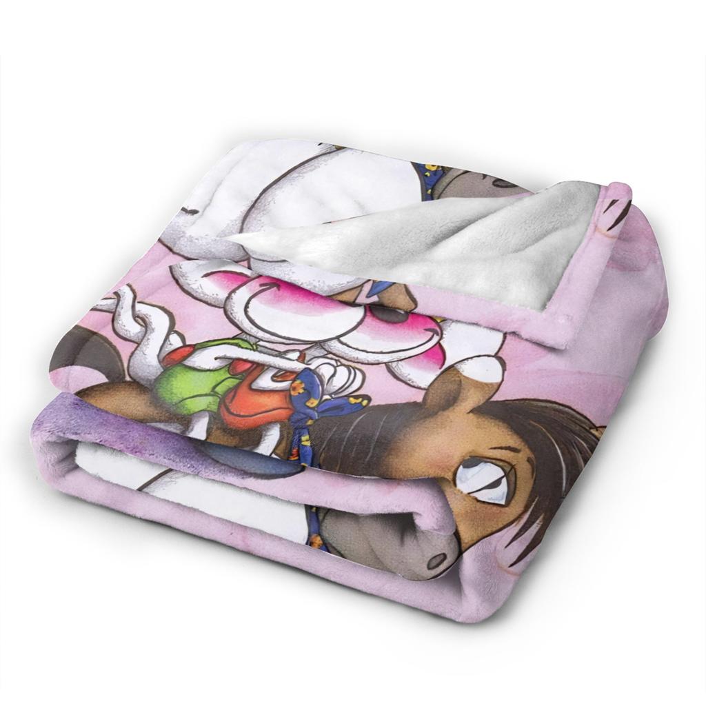 D-Diddles Plush Blankets Diddl Catoon Funny Throw Blankets for Home Hotel Sofa 150*125cm Bedspreads