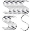 2.3inch Sturdy Stainless Steel S Hooks for Hanging,s Hooks for Hanging Plants,s Hooks for Hanging Heavy Duty,Suitable for Kitchen, Balcony, Bathroom,