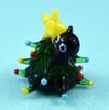 Fourcart Cute Handmade Glass Cat Catching a Star