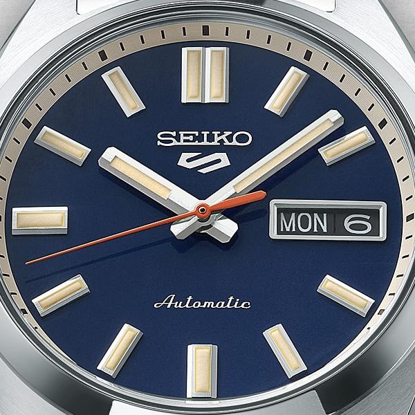 Seiko SBSA253 (Montre mécanique à bracelet en métal pour homme de la série SNXS de style sportif 5SPORTS) Montre Ronde Argent