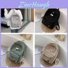 Corduroy Student Backpack With Ergonomic Shoulder Straps For School And Campus Use