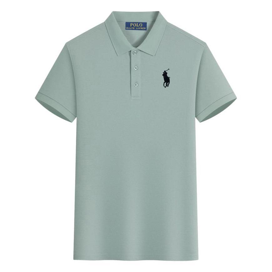 Polo Ralph Lauren Letní nové Pony Vyšívané Neformální Sportovní Polo Tričko, Odvádějící Pot a Absorpční Vlhkost Polo Tričko z Čisté Bavlny