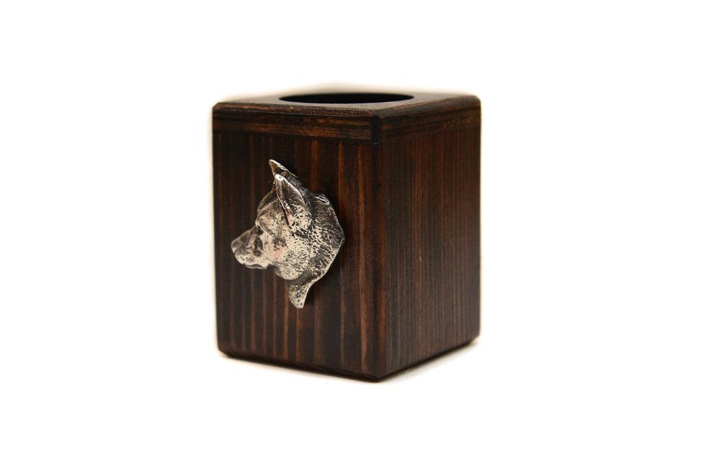 Shiba Inu, Japanese Small Size Dog – Wooden candle holder with a dog, a unique souvenir after losing a dog | Art-Dog