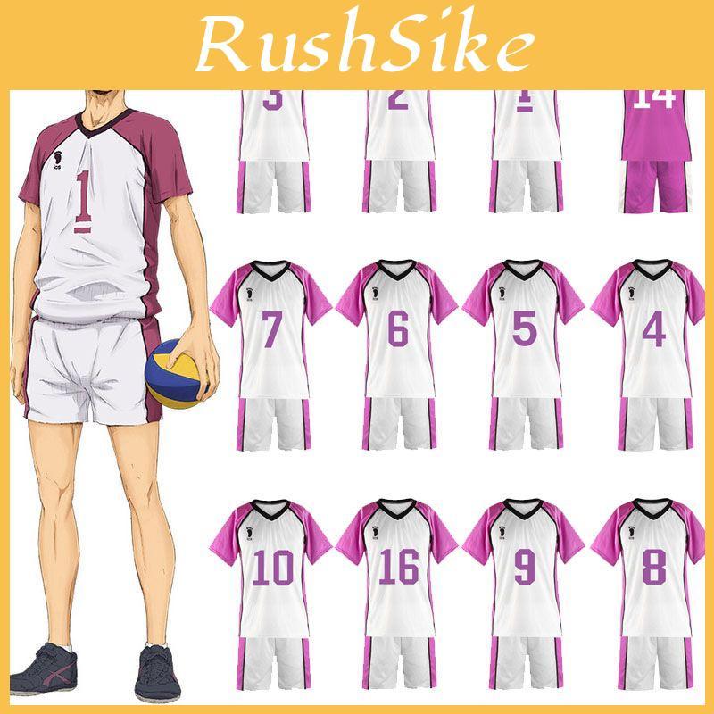 Haikyuu Shiratorizawa No.1 Volleyball Costume Fashionable Breathable Sports Suit